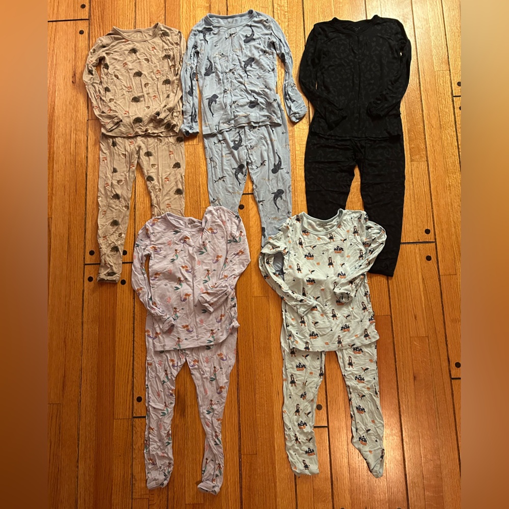 Set of 5 Kyte Baby Kids' Pajama Sets in super soft cotton